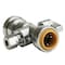 Quickfitting 1/2in Push-Fit x 1/2in Push-Fit x 1/4in OD Comp 3-Way Chrome Plated Brass Stop Valve Tee LF944TR - alternate 1